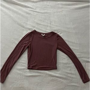 Cropped longsleeve top